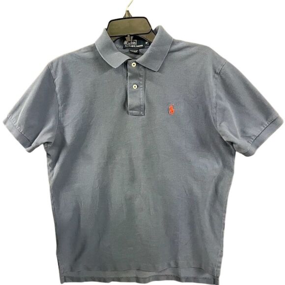 Polo Ralph Lauren Men's Gray Polo Shirt M Short Sleeve Preppy Normcore Casual - Picture 1 of 4